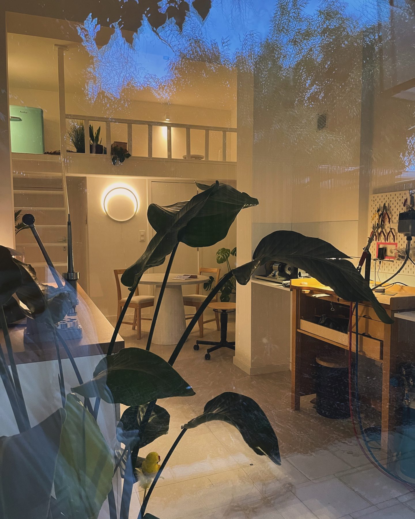 Het atelier van Feliz Lathouwers in Mortsel